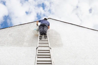 Peinture extérieure à la Chapelle-Hermier — façades et ravalement